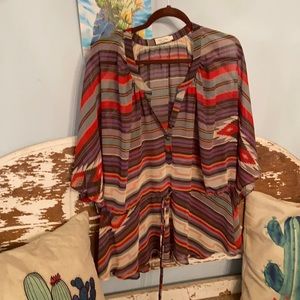 Tasha Polizzi- shear serape blouse